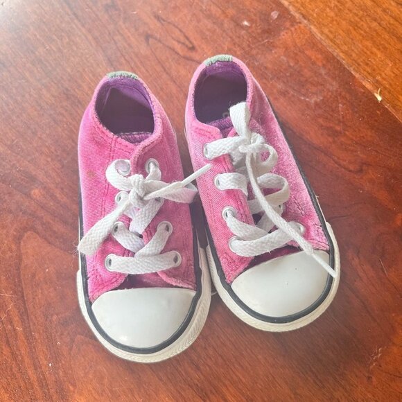 Converse‎ Sneakers All Star Velvet Double Tongue. - Size Infant 5 - Picture 1 of 7